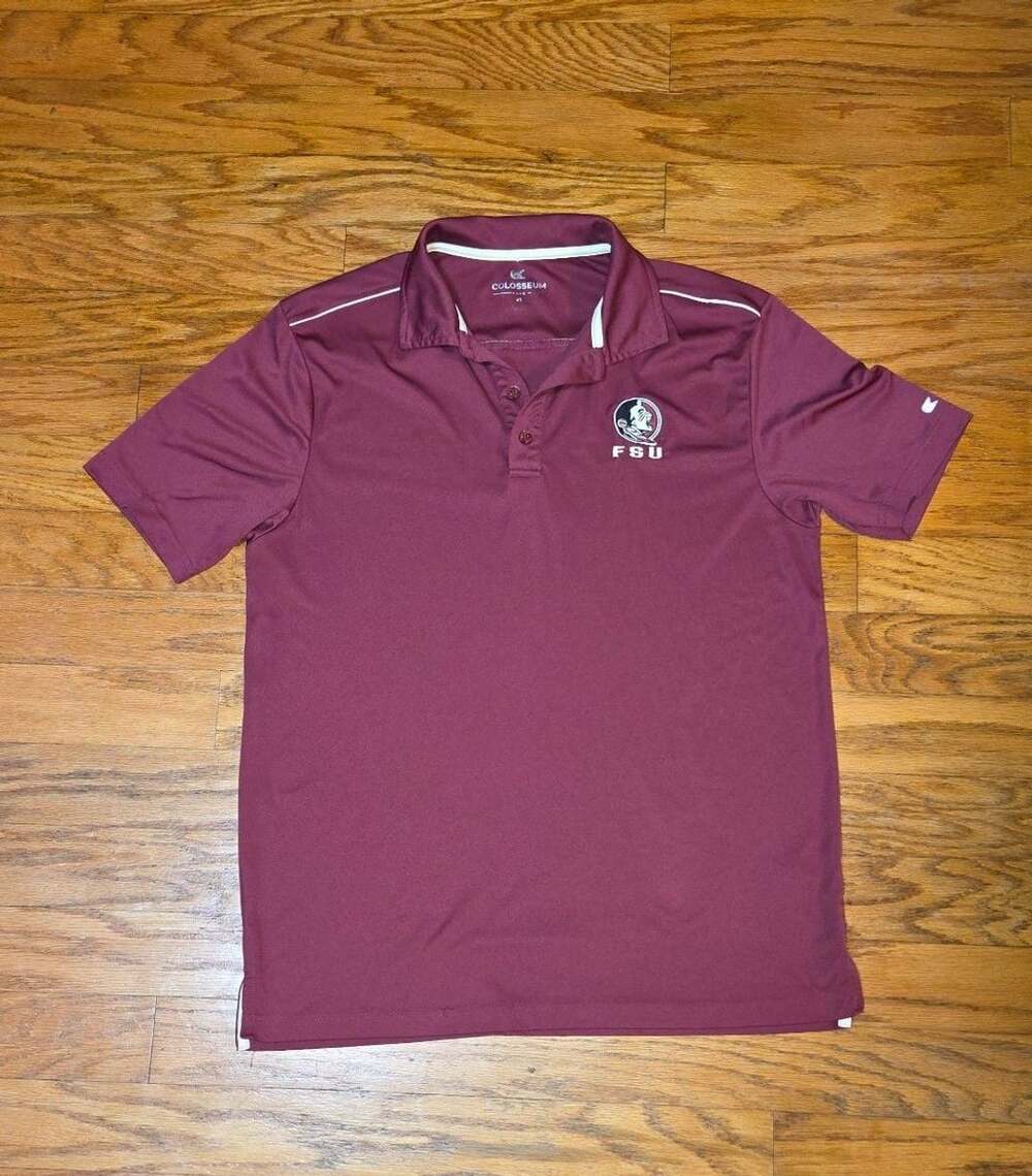 Colosseum Men's Florida State Seminoles Maroon Polo Shirt, XL